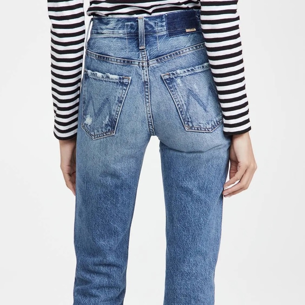 Mother Denim High Waisted Hiker Hover Jeans